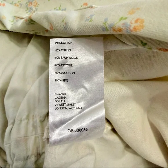 Urban Outfitters Nuuly Rosetta Floral Romper utility shorts tie sash size large - Picture 12 of 17